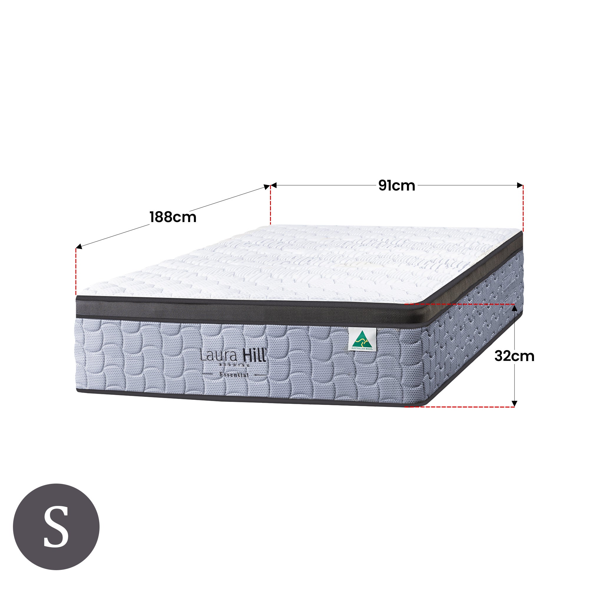 Laura Hill Luxurious 5-Zone Flex Pocket Spring Mattress