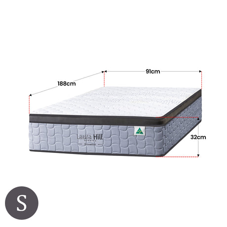 Laura Hill Luxurious 5-Zone Flex Pocket Spring Mattress