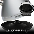 Morphy Richards 1.5L Venture Collection Pyramid Kettle in Steel Grey