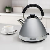 Morphy Richards 1.5L Venture Collection Pyramid Kettle in Steel Grey