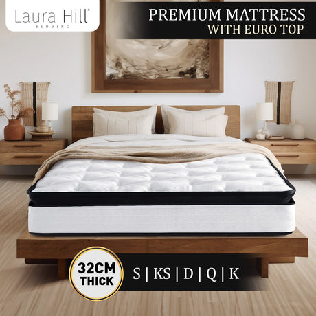 Laura Hill King Single Euro Top Mattress