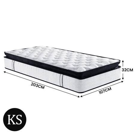 Laura Hill King Single Euro Top Mattress