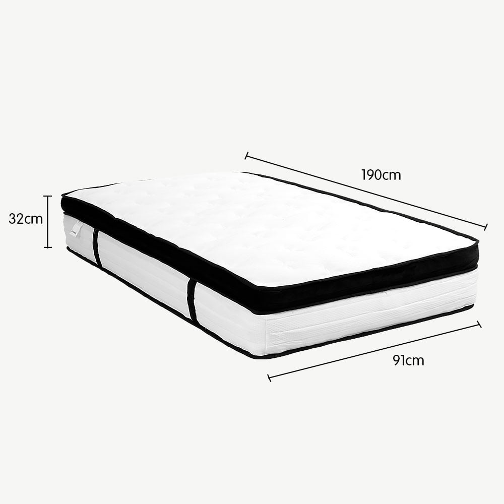 Laura Hill Euro Top Single Mattress 32cm