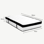Laura Hill Euro Top Single Mattress 32cm