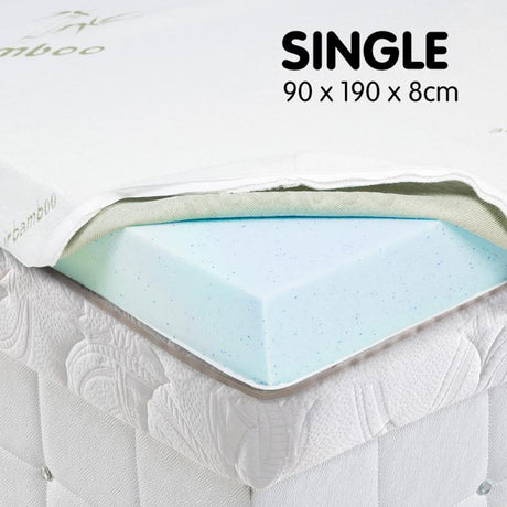Laura Hill Gel Memory Foam Mattress Topper