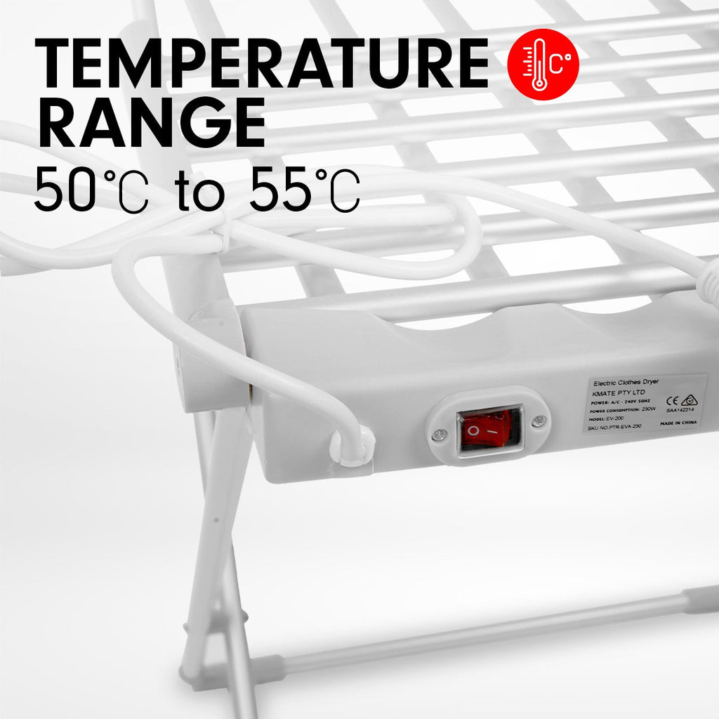 Heated Towel and Clothes Dryer Rack
