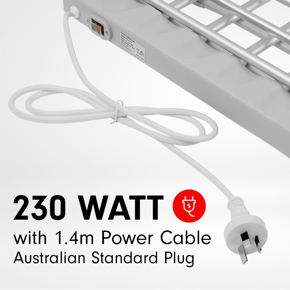 Heated Towel and Clothes Dryer Rack