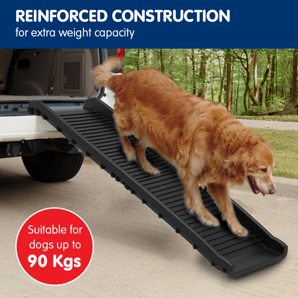Furtastic Foldable Dog Car Ramp - Black