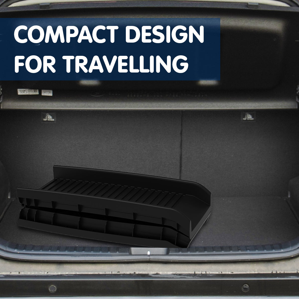 Furtastic Foldable Dog Car Ramp - Black