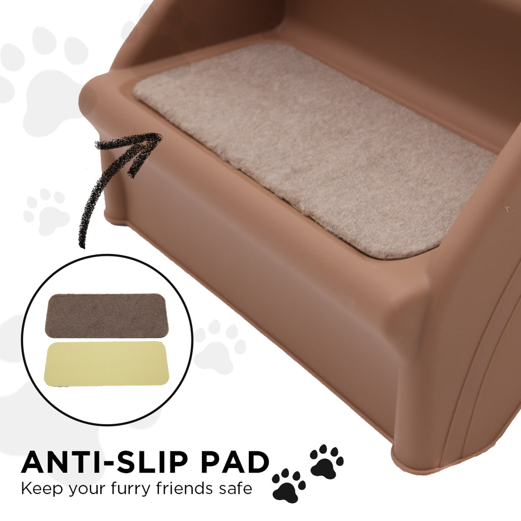 Furtastic 50cm Foldable Pet Stairs - Brown