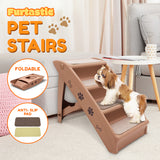 Furtastic 50cm Foldable Pet Stairs - Brown