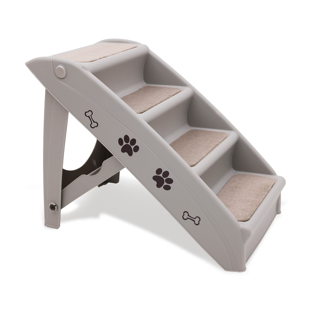 Furtastic Foldable Pet Stairs - Grey