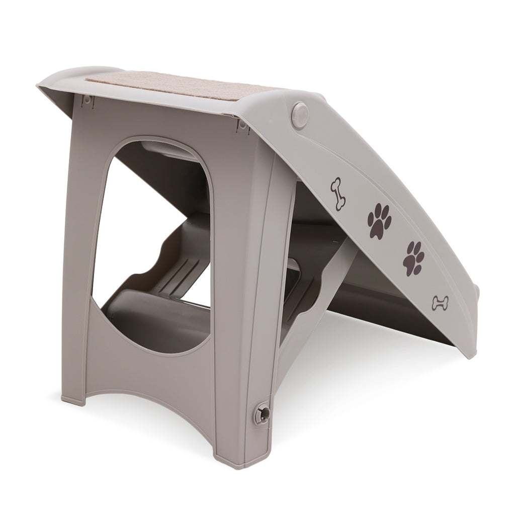 Furtastic Foldable Pet Stairs - Grey