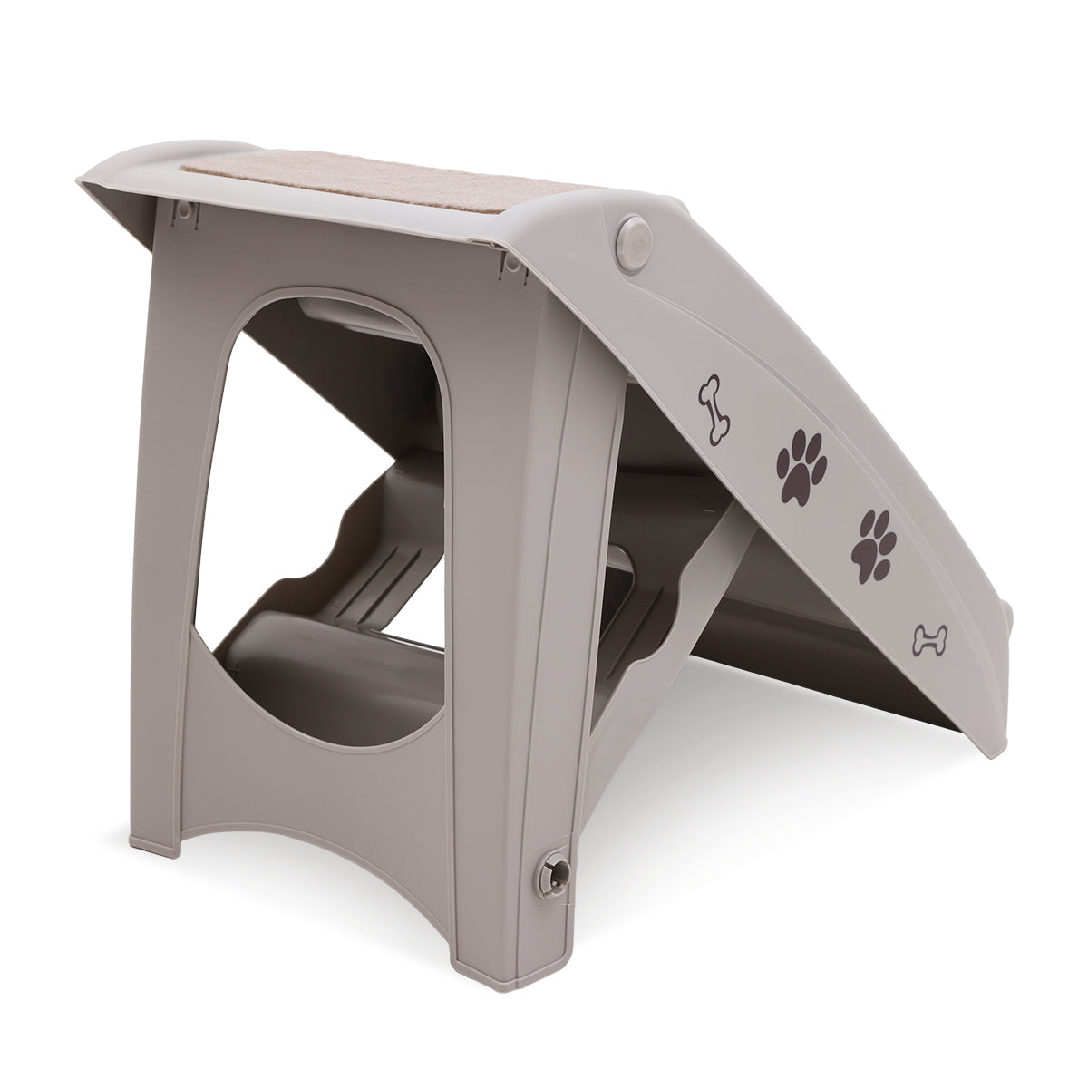 Furtastic Foldable Pet Stairs - Grey