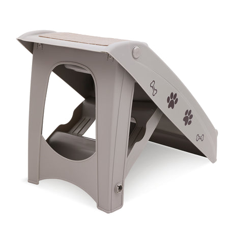 Furtastic Foldable Pet Stairs - Grey