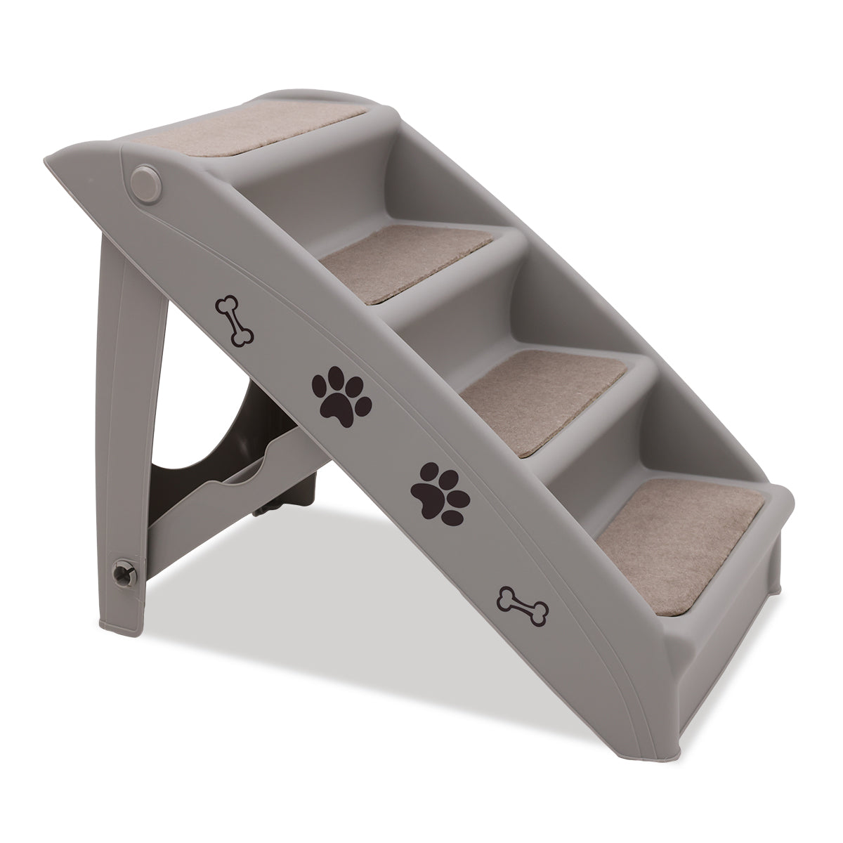 Furtastic Foldable Pet Stairs - Grey