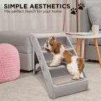 Furtastic Foldable Pet Stairs - Grey