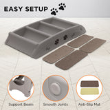 Furtastic Foldable Pet Stairs - Grey