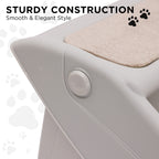 Furtastic Foldable Pet Stairs - Grey