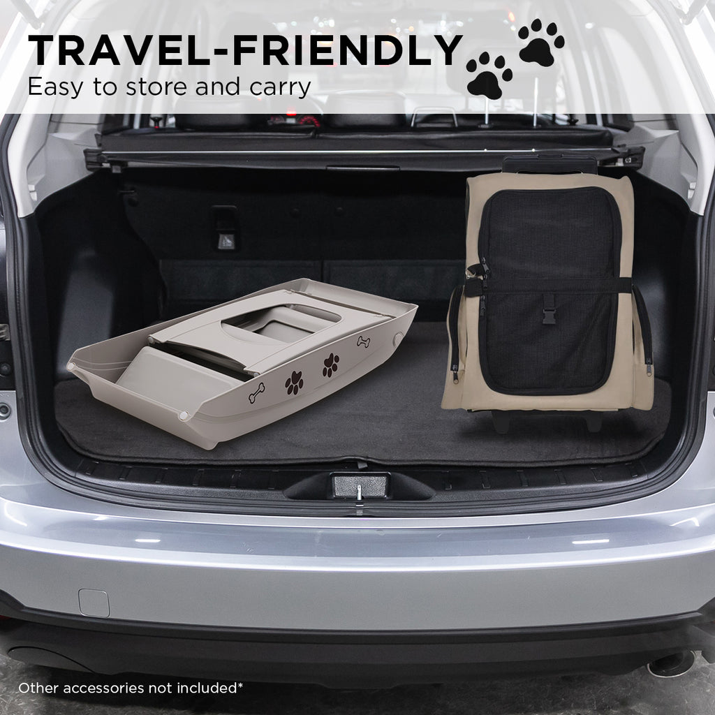 Furtastic Foldable Pet Stairs - Grey