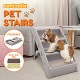 Furtastic Foldable Pet Stairs - Grey