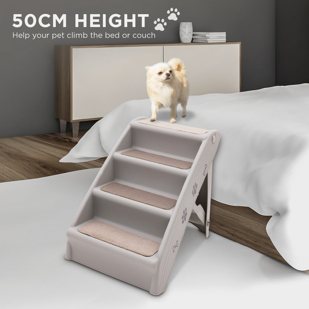 Furtastic Foldable Pet Stairs - Grey