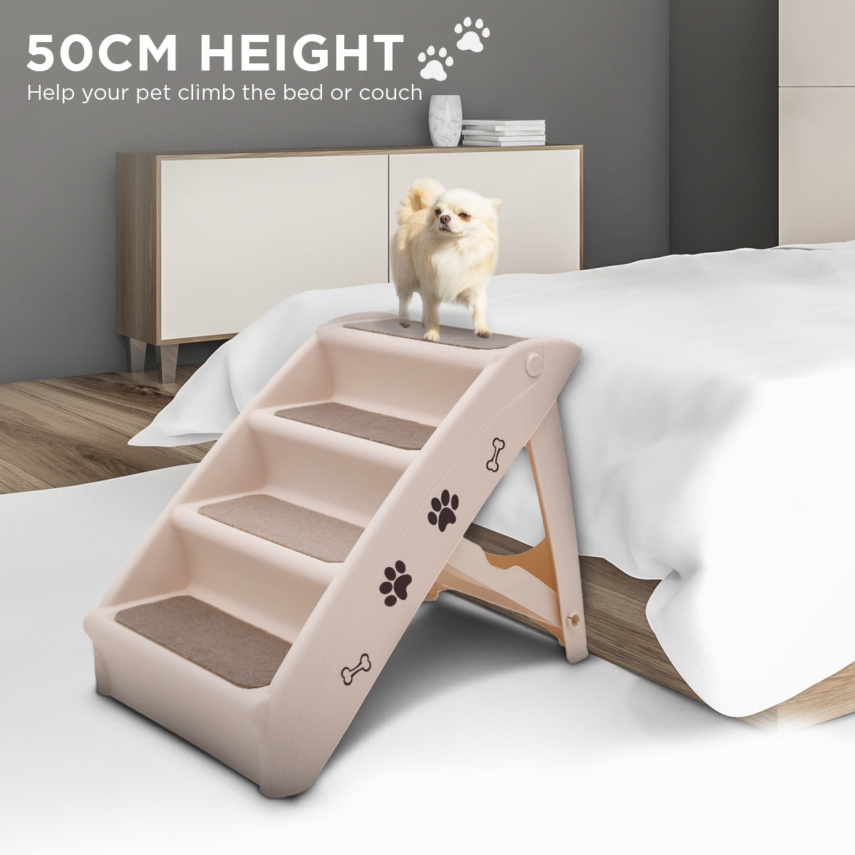 Furtastic Foldable Pet Stairs - 50cm
