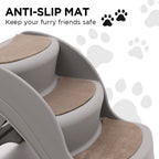 Furtastic Foldable Pet Stairs - Grey
