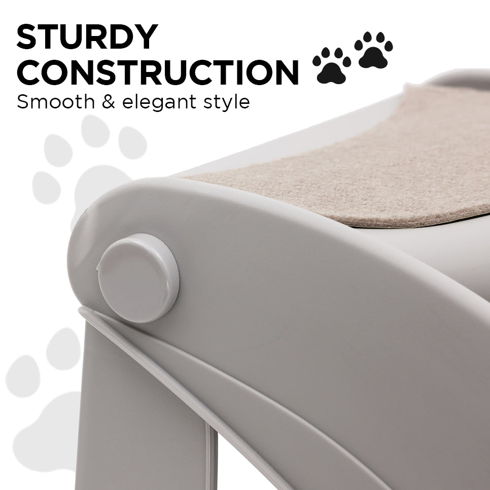Furtastic Foldable Pet Stairs - Grey