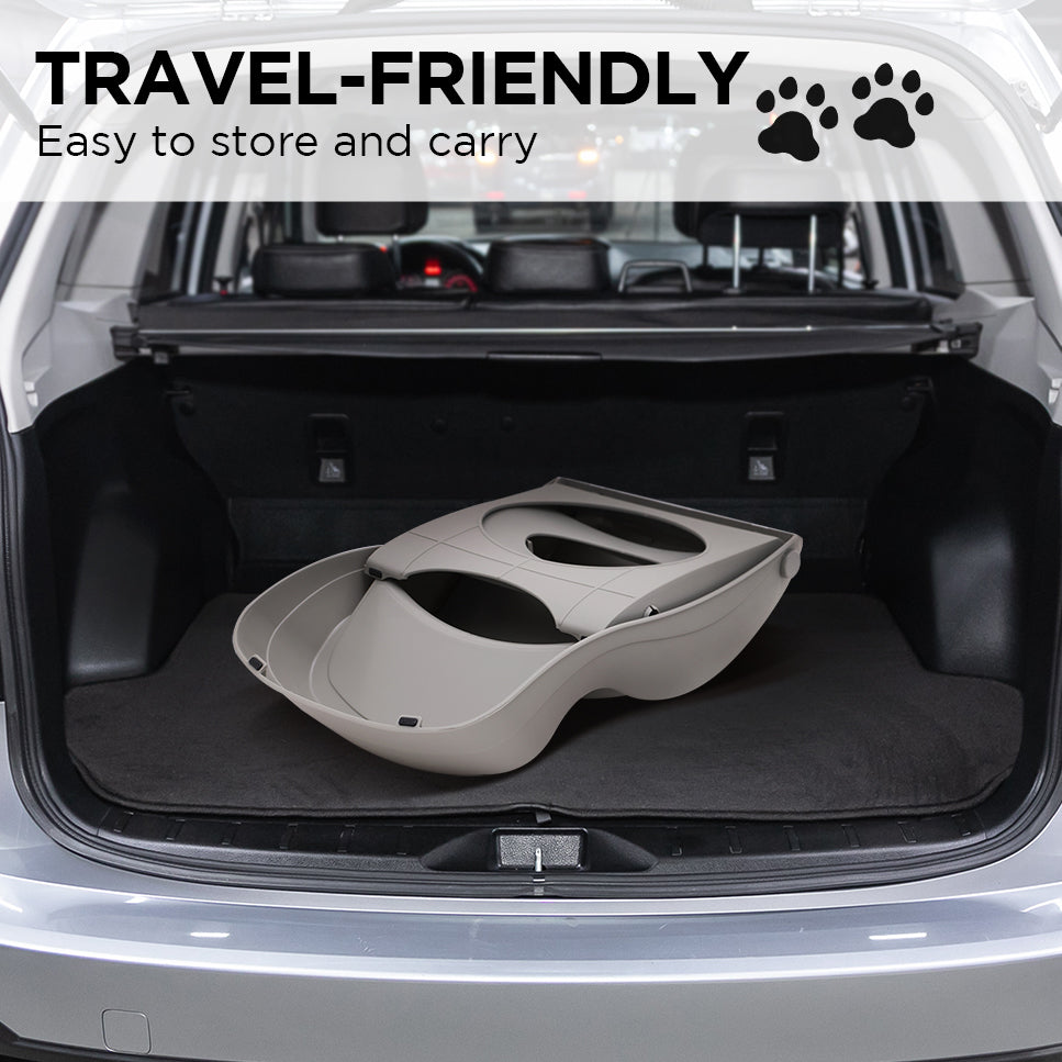 Furtastic Foldable Pet Stairs - Grey