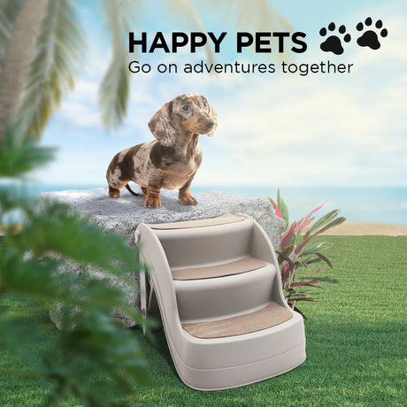 Furtastic Foldable Pet Stairs - Grey