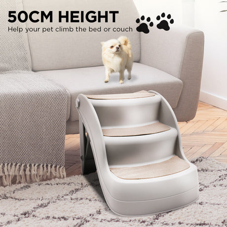 Furtastic Foldable Pet Stairs - Grey