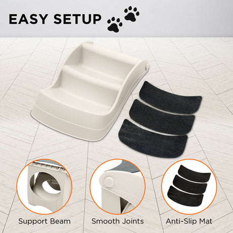 Furtastic Foldable Pet Stairs Ramp - 38cm