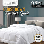 Laura Hill 500GSM Goose Down Comforter - Queen