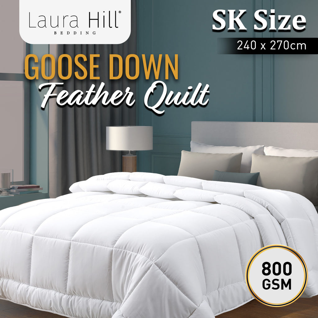 Laura Hill 800GSM Goose Down Comforter Doona