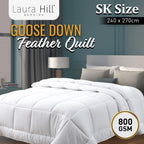 Laura Hill 800GSM Goose Down Comforter Doona