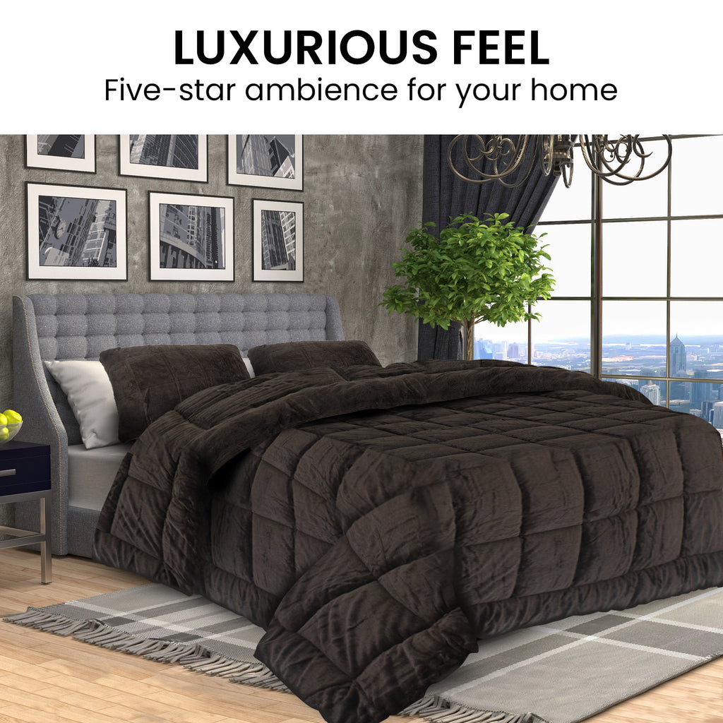 Laura Hill Luxurious Faux Mink Comforter
