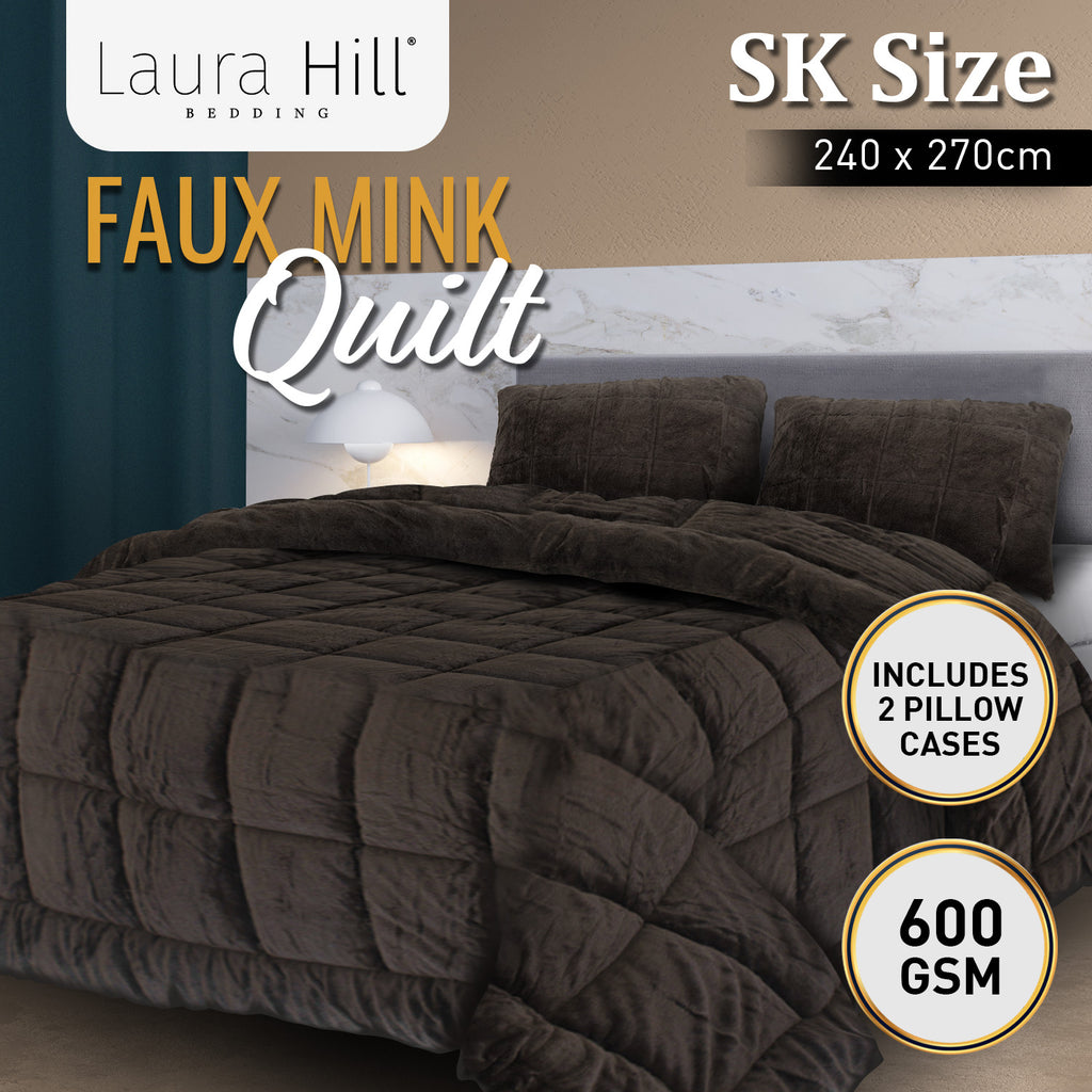 Laura Hill Luxurious Faux Mink Comforter