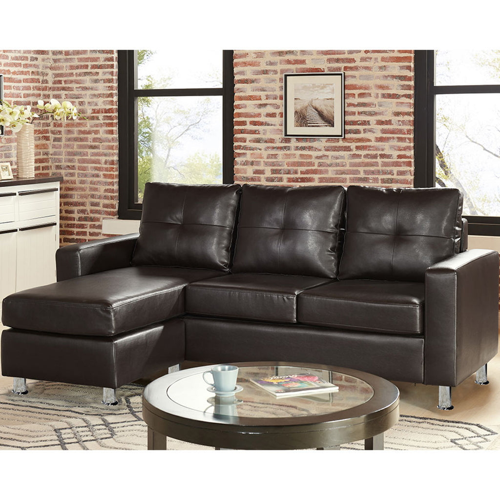 Sarantino Modular Faux Leather Corner Sofa