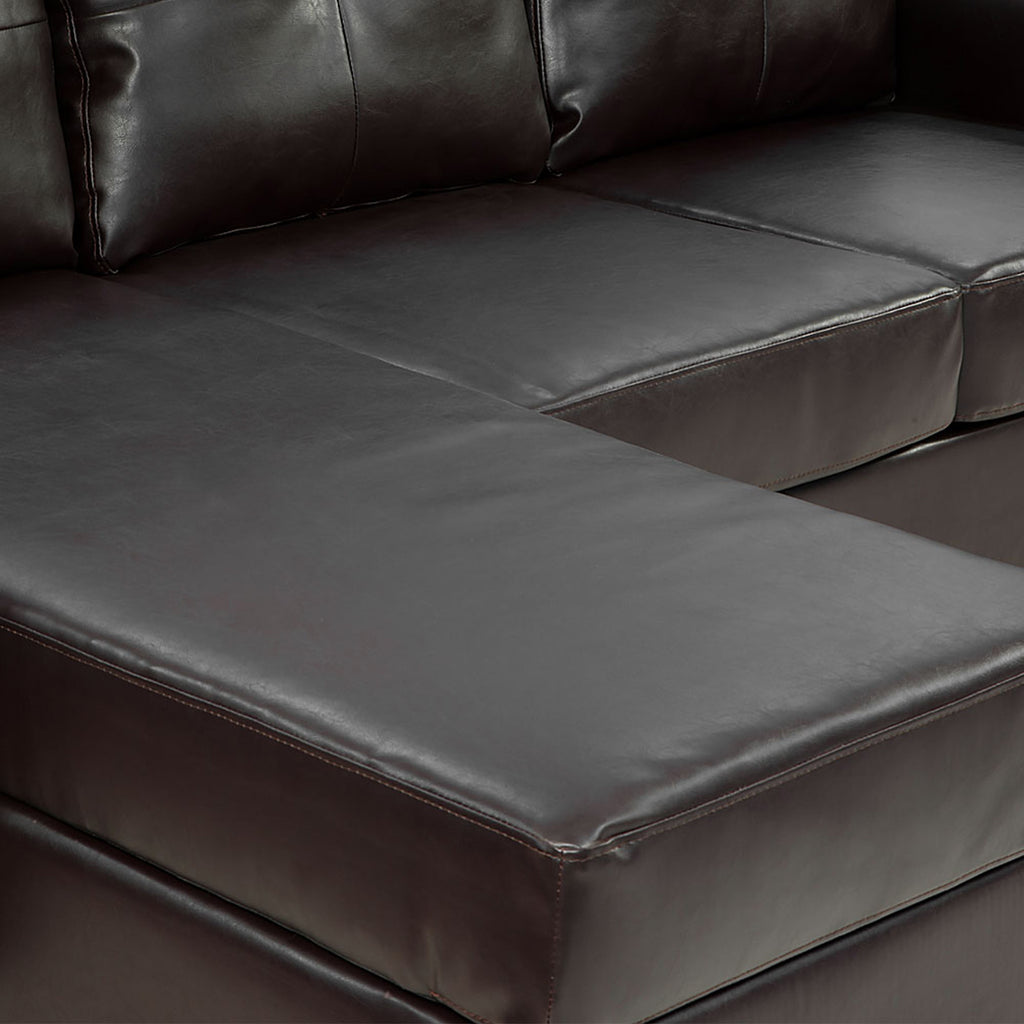Sarantino Modular Faux Leather Corner Sofa