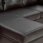 Sarantino Modular Faux Leather Corner Sofa