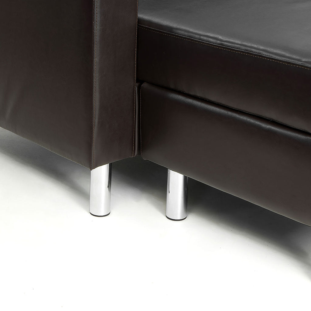 Sarantino Modular Faux Leather Corner Sofa