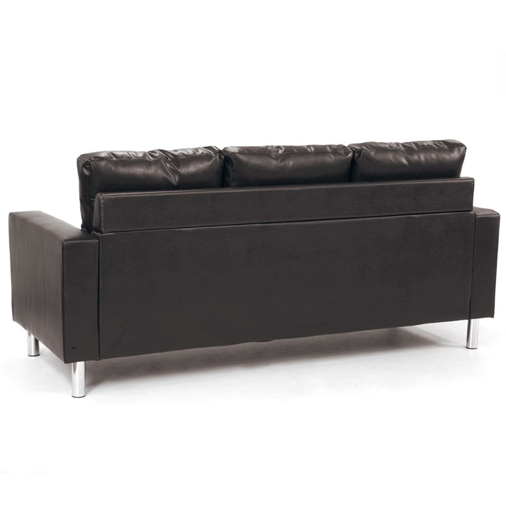 Sarantino Modular Faux Leather Corner Sofa