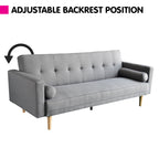 Sarantino Madison Light Grey Sofa Bed