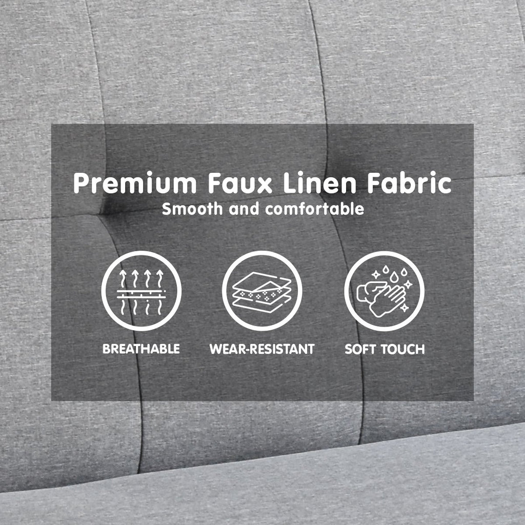 Sarantino Madison Light Grey Sofa Bed