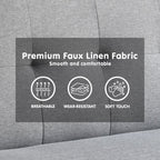 Sarantino Madison Light Grey Sofa Bed