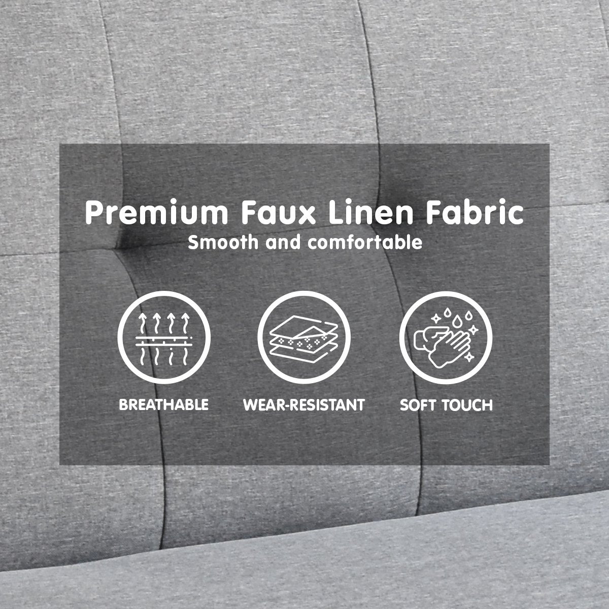 Sarantino Madison Light Grey Sofa Bed