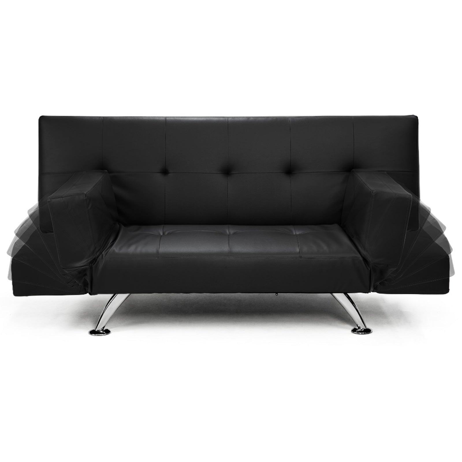Sarantino Brooklyn Faux Leather Sofa Bed