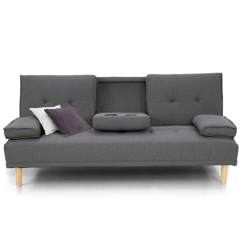 Sarantino Rochester Dark Grey Linen Sofa Bed