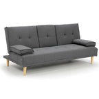 Sarantino Rochester Dark Grey Linen Sofa Bed